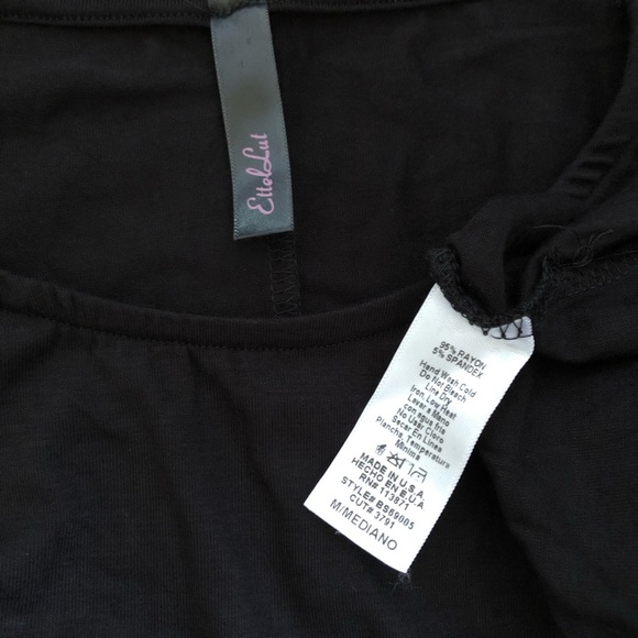 New Black Flowy Casual Tunic Dress Multipurpose - Picture 5 of 5